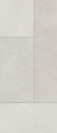 Korium White Square Sign A 48"x110" Porcelain Tile
