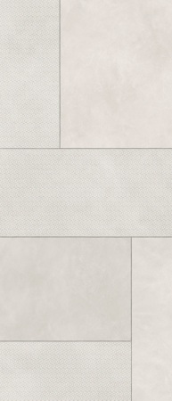 Korium White Square Sign B 48"x110" Porcelain Tile