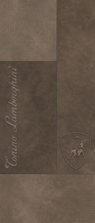 Korium Brown Square Logo 48"x110" Porcelain Tile