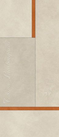 Korium Beige Orange Square Logo 48"x110" Porcelain Tile