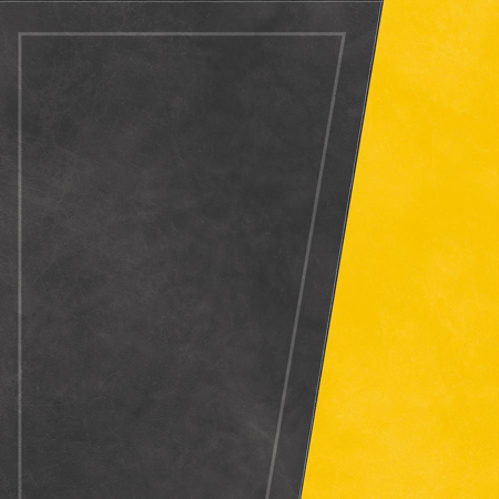 Korium Anthracite Yellow Diagonal A 48"x110" Porcelain Tile