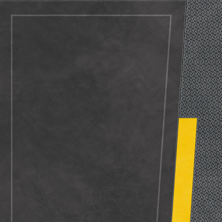Korium Anthracite Yellow Diagonal B 48"x110" Porcelain Tile