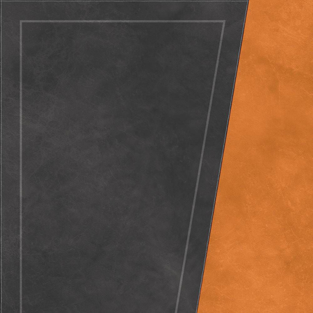 Korium Anthracite Orange Diagonal A 48"x110" Porcelain Tile