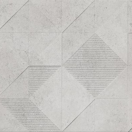 Origami Grey Decor 18"x36" Porcelain Tile