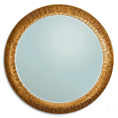 Fluxus Round Mosaic Mirror