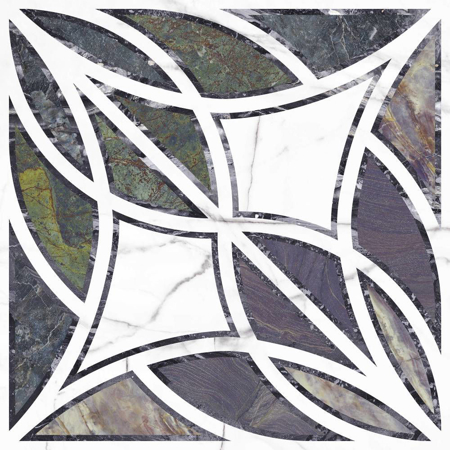 Vivid Stamp Pulido 35.22" x 35.22" Porcelain Tile