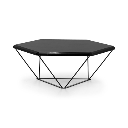 Hexagon 90 Coffee Table Black