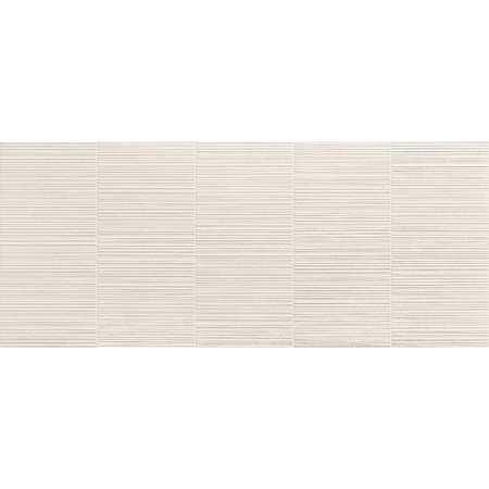 3D Wall Plaster Barcode White Matt Rectified 20" x 48"