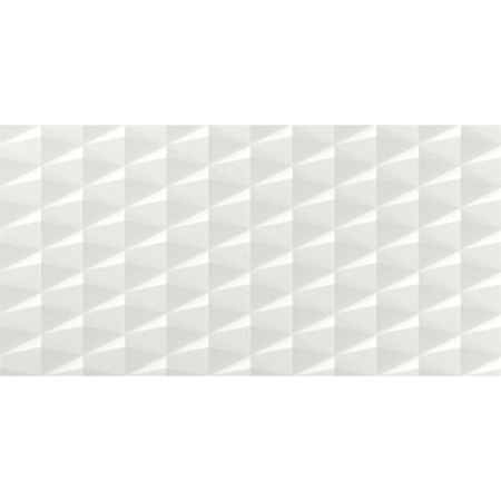 3D Wall Design Stars White Matt Rectified 16" x 32"