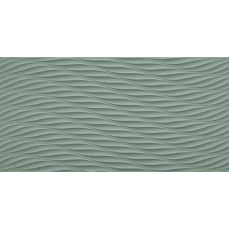 3D Wall Design Twist Sage Matt Rectified 16" x 32"