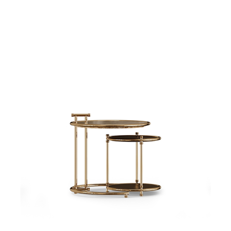 Rose Side Table Small, Top: Green Marble