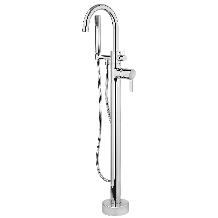 Brera Single Handle Floor Mount Tub Filler With Hand Shower Trim Only