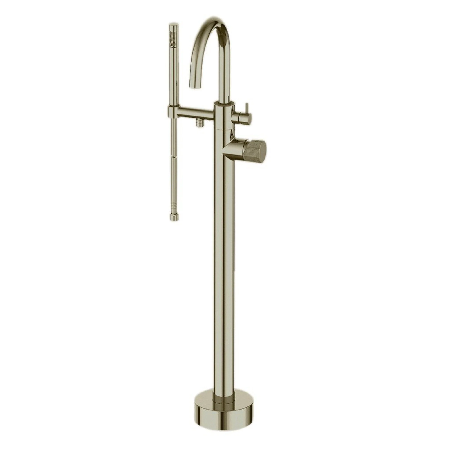 Alessandra Floor Mounted Tub Filler Brushed Nickel