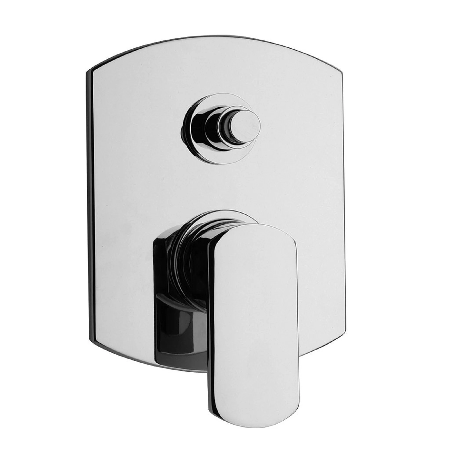 Novello Pressure Balance Valve Tub And Shower Set Chrome