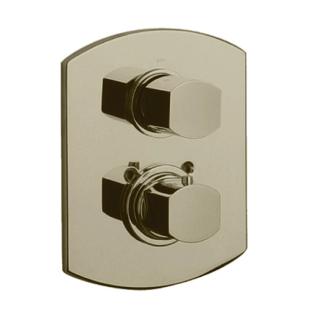 Novello Thermostatic Valve With 2 Way Diverter Volume Control Brushed Nickel