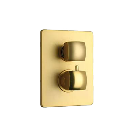 Lady Thermostatic Valve With 2 Way Diverter Volume Control Matt Gold