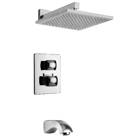 Lady Thermostatic Tub & Shower Chrome