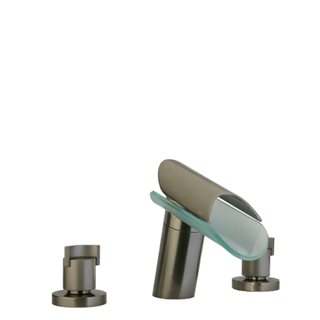 Morgana Roman Tub With Lever Handles Brushed Nickel