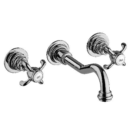 Ornellaia Wall Mount Lavatory Faucet Chrome