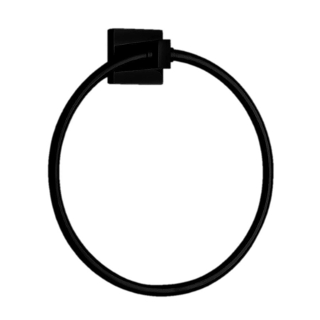 Square Towel Ring  Matt Black