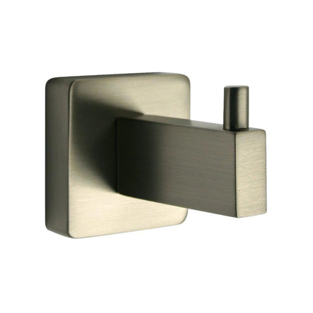 Square Robe Hook Brushed Nickel