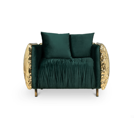 IMPERFECTIO GREEN ARMCHAIR