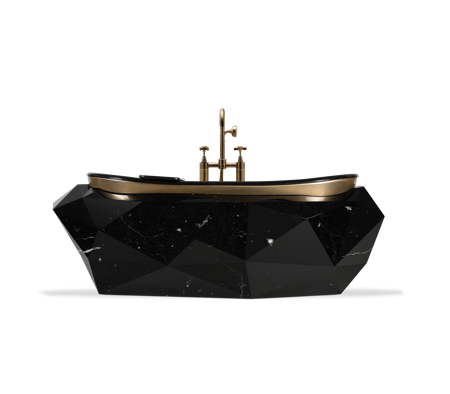DIAMOND BATHTUB BLACK MARBLE III