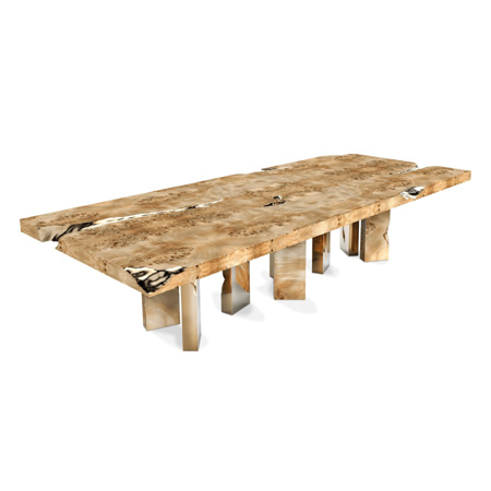 EMPIRE POPLAR DINING TABLE