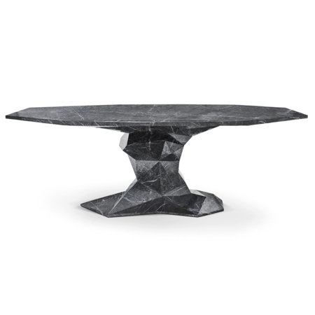 BONSAI FAUX-MARBLE DINING TABLE