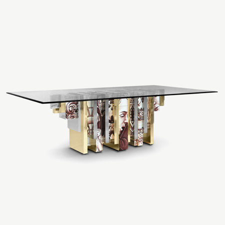 HERITAGE SEPIA DINING TABLE