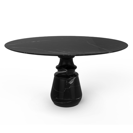 PIETRA ROUND NERO MARQUINA DINING TABLE