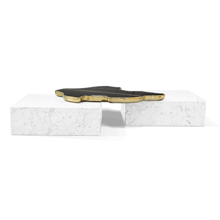 NAVARRA BLACK WHITE CENTER TABLE