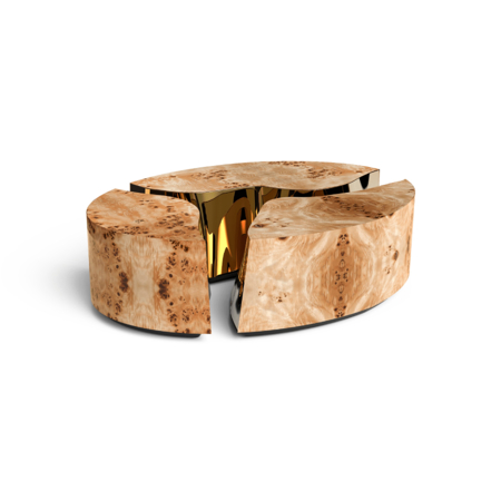 LAPIAZ OVAL POPLAR CENTER TABLE