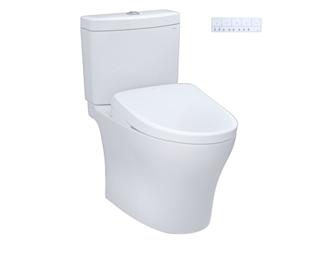 AQUIA® IV - WASHLET®+ S7 TWO-PIECE TOILET - 1.28 GPF & 0.9 GPF - UNIVERSAL HEIGHT With Auto Flush
