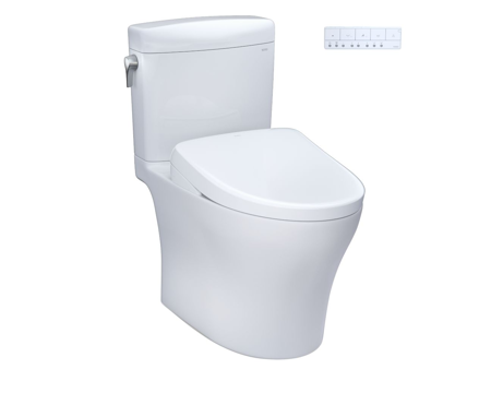 AQUIA® IV CUBE - WASHLET®+ S7 TWO-PIECE TOILET - 1.28 GPF & 0.9 GPF Without Auto Flush