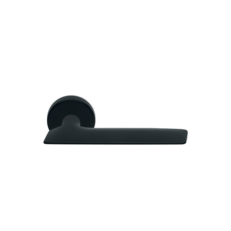 Eterna Due Italian Interior Door Handle with Key Rosette, Black