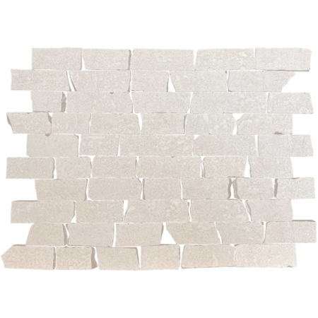 Ciment Ivory Nat. Mosaico Broken 12.01" x10.83" Porcelain Tile