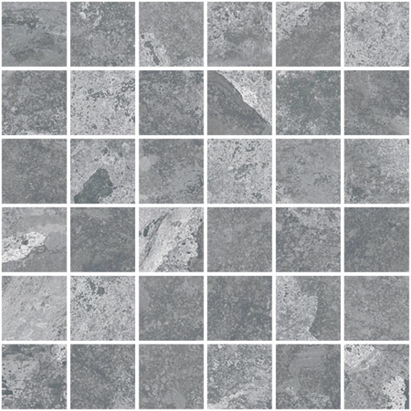 Lava Silver Nat. Mosaico 5x5 11.71"x11.71" Porcelain Tile