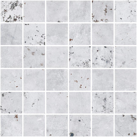 Vulcano Ice Nat. Mosaico 5x5 11.71"x11.71" Porcelain Tile