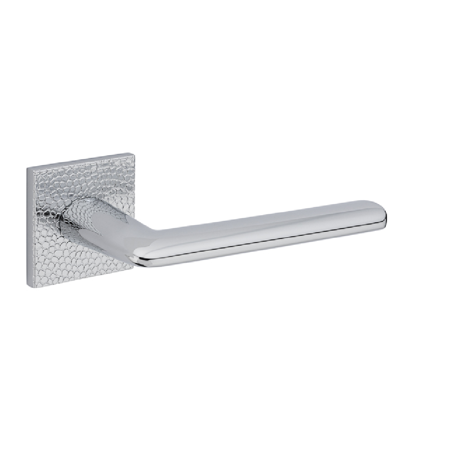 Lagos Pebbles Lever Handle, Bright Chrome