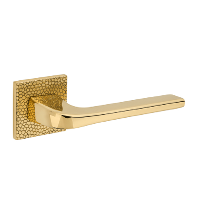 Mértola Pebbles Lever Handle, Satin Brass