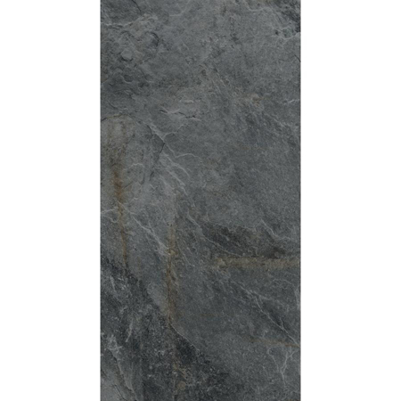 Outdoor Italian Tile Rocks Silver Black 24" x 48" 3/4" Grip