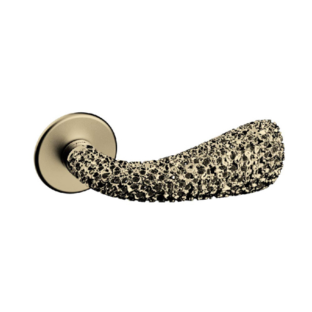 Coral Synth Ross Lovegrove Lever handle, Pure Grain Champagne