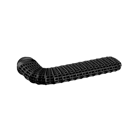 Architectural Ross Lovegrove Lever handle, Pure Grain Black