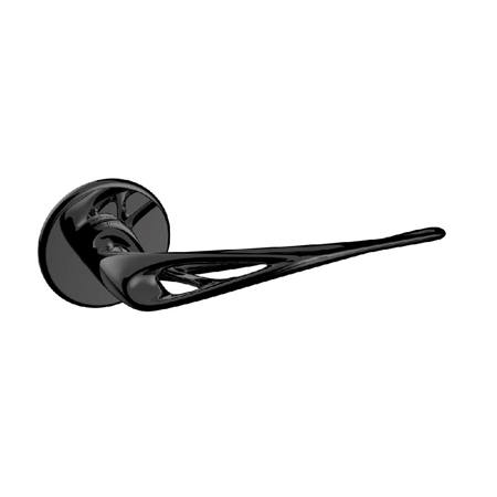 Aeroflow Ross Lovegrove Lever handle, Hero Mirror Black
