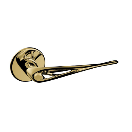 Aeroflow Ross Lovegrove Lever handle, Hero Mirror Gold