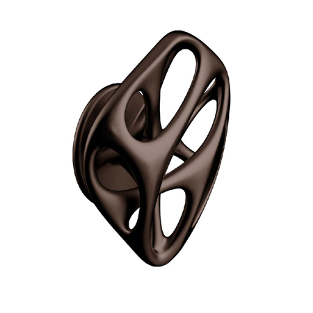 Aeroflow Ross Lovegrove Door Knob, Pure Grain Chocolate