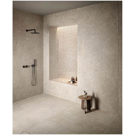 Porcelain Stoneware Flush-to-floor shower tray