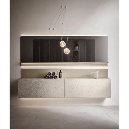Italian Modern Bathroom Vanity Edoné Hexis 2333