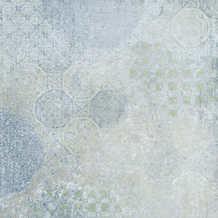 Bohemian Blue 39.19" x 39.19" Natural Porcelain Tile